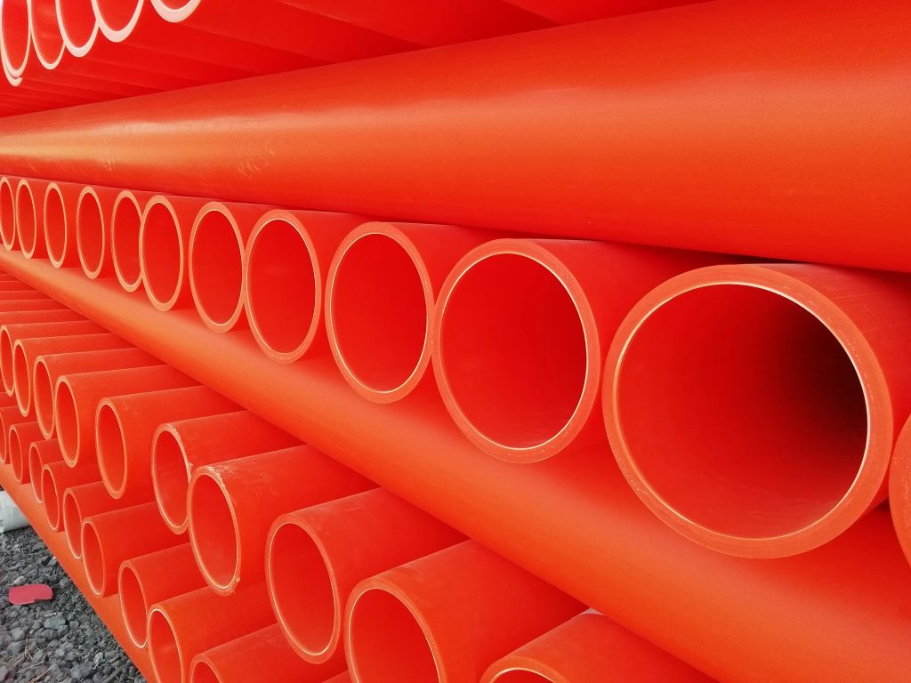 什么是mpp电力管?MPP电力管加工方法有哪些？苏姆龙色母粒产出MPP电力管专用色母粒桔红5029 5030 5031，欢迎询价。